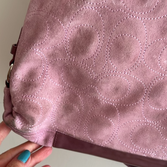 Coach suede satchel - Picture 6 of 12
